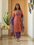 MULMUL BRINDA BLOCK PRINTED KURTA-PANTS & DUPATTA SET MULMUL BRINDA BLOCK PRINTED KURTA-PANTS & DUPATTA SET